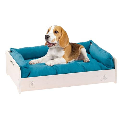 Ferplast Cama Perro y Gato con Cojin Hall, Cama para Perros y Gatos, Almohada...