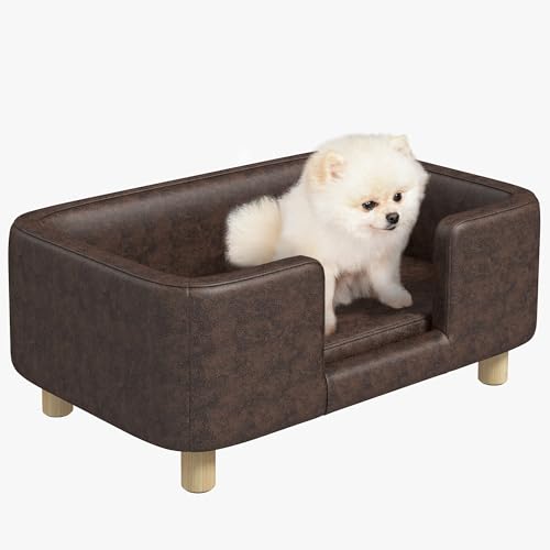 PawHut Sofá para Mascotas Sofá para Perros Pequeños y Medianos Asiento...