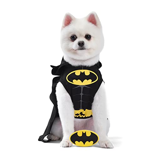 DC Batman - Disfraz de Perro pequeño | El Mejor Disfraz de Batman de DC para...