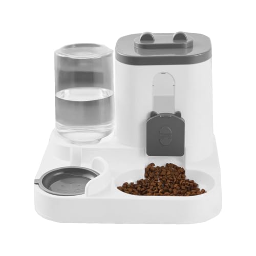Dispensador Automático De Agua Y Comida para Mascotas, Comederos Bebedero...