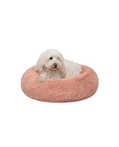 lionto Cama Tipo Donut para Perros y Gatos, Cama Redonda mullida para Mascotas...