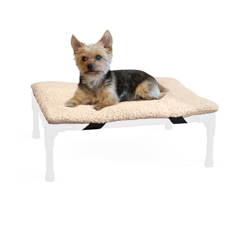 K&H PET PRODUCTS - Almohadilla de microfibra original para cama elevada para...