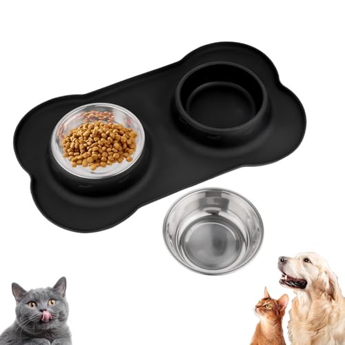 2 PcsComedero Perro Pequeño, Comedero Gatos, Comedero y Bebedero Perros...