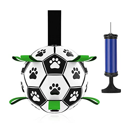 Pelota Juguete Perro, Fútbol Interactivo Para Perros Con Lengüetas De Agarre,...