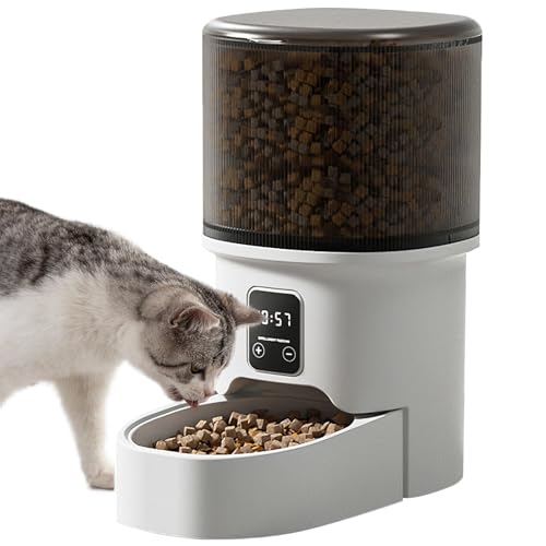 Comedero Gato Automatico, dDispensador Comida con Temporizador Programable,...