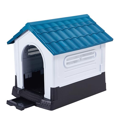 Lanco - Caseta para Perros Pequeños con Aseo. Uso Interior y Exterior con...