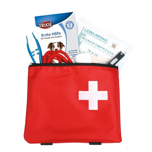 TRIXIE Kit Primeros Auxilios, Perro y Gato, Bolsa Nylon, Perro