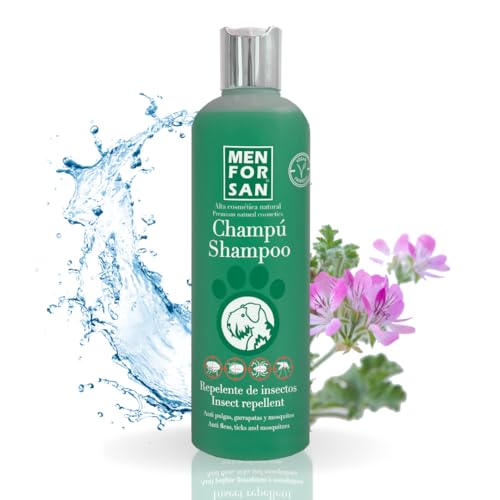 MENFORSAN Champú Repelente De Insectos Y Pulgas Para Perros 300ml, Con...