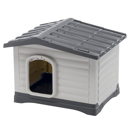 Ferplast Caseta Perros Exterior DOGVILLA 60 SE, Caseta Perro, Casa para Perros,...