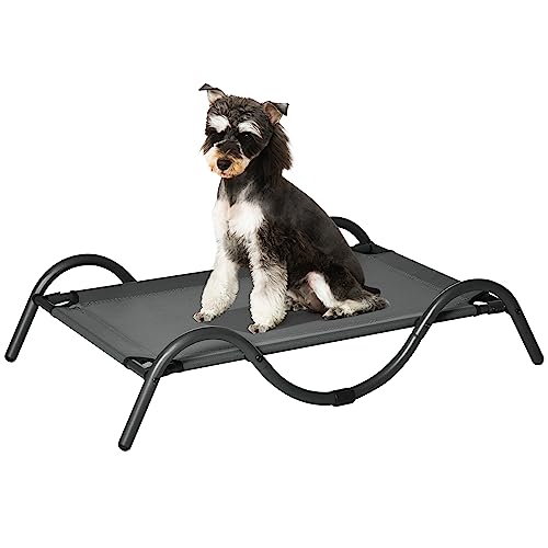 PawHut Cama Elevada para Perros Medianos Cama Alta para Mascotas con Tela de...