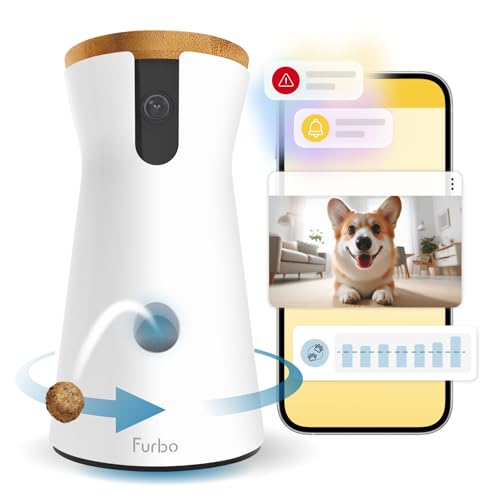 Furbo Cámara para Perros 360° con Paquete de Seguridad [Premium con...