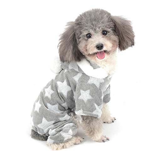 ZUNEA Pijama para Perro Pequeño Abrigo con Capucha Forro Polar Cachorros Niñas...