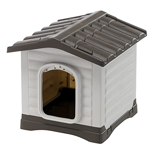 Ferplast Caseta de Exterior, Caseta para Perros DOGVILLA 50 en Resina...