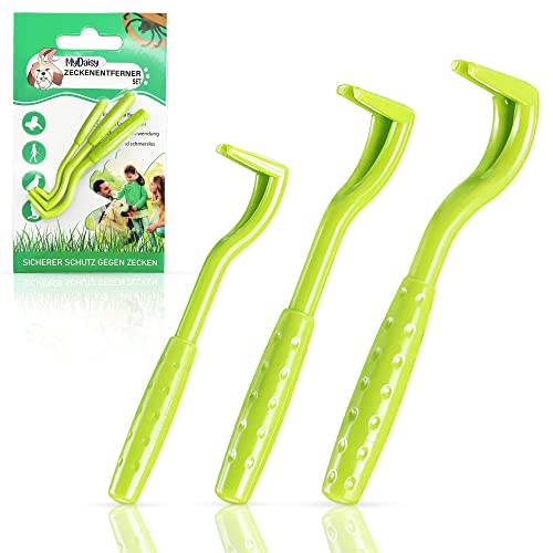 MYDAISY Juego de 3 Pinzas para Garrapatas Perros - Pinza Garrapatas - El único...