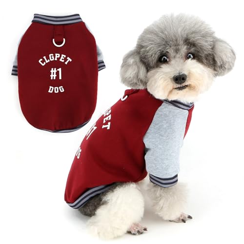 Zunea - Jersey con capucha para perros pequeños, estilo deportivo, con anillo...