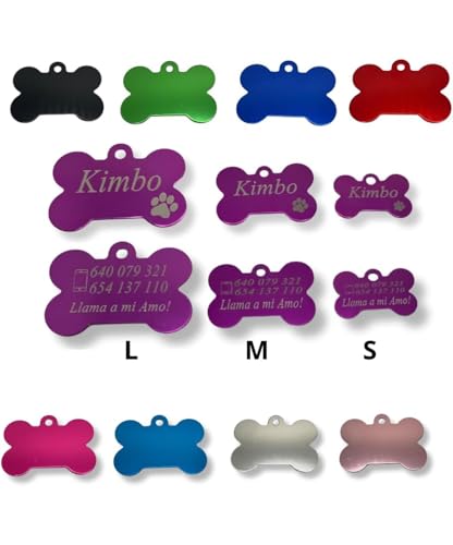 Chapa Identificación Personalizada para Perros y Gatos Pequeños a Medianos en...