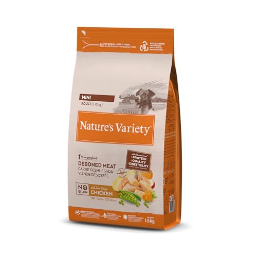 Nature's Variety No Grain Pienso para Perros Adultos con Mini con Pollo - 1,5kg