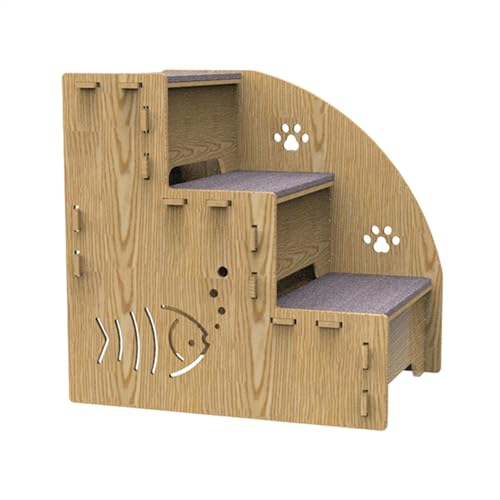 Escalones para Mascotas para Perros Pequeños - Rampa Interior Equilibrada de...