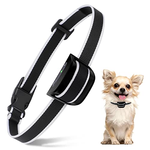 HZK Collar de Corteza de Perro PequeñO, Recargable Collares Antiladridos para...