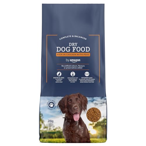 by Amazon - Alimento seco completo para perro adulto rico en pollo con...