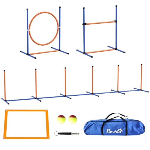 PawHut Set de Entrenamiento de Agilidad para Perros de 4 Piezas, Juego de...