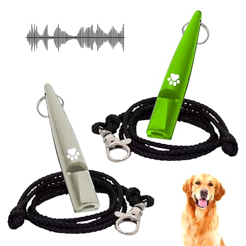 TECET®️ Pack 2 Silbatos de Adiestramiento para Perros | Ahuyentador de Perros...