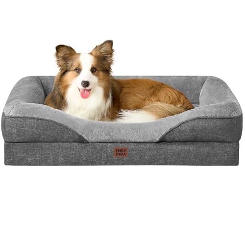 EHEYCIGA Cama Ortopedica y Viscoelastica para Perro Grande 91x68x17.5 cm, Memory...