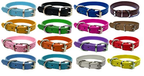 Collar de cuero vibrante para cachorro, gato, gatito, perros - Para collares de...
