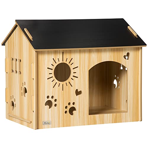 PawHut Caseta de Madera para Perros Pequeños Casa para Mascotas Interior con...