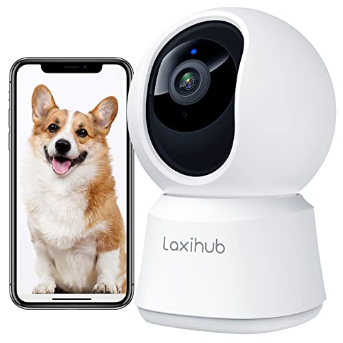 LAXIHUB 2K/3MP Camara Vigilancia WiFi Interior, 2.4GHz Camaras Vigilancia...