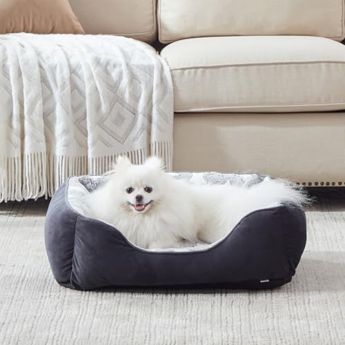 FURTIME Cama para Perros Pequeños Antideslizante y Antiestres - Caseta Lavable,...