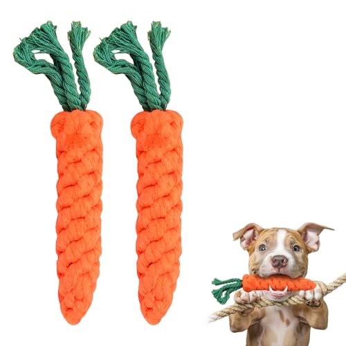 Mokaskaidj 2 Pcs Juguetes para Mascotas de Zanahoria, Juguete para Perros con...