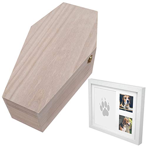 PrimoLiving ataud de Madera con Marco - tamaño L para Mascotas pequeñas -...