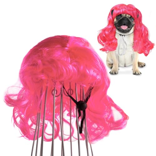 TQPUWT Peluca para Mascotas, Peluca de Cosplay para Perros y gatos, Mascota...