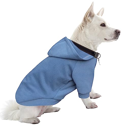 HuaLiSiJi Sudadera con capucha para perro, cálida y ligera, con una textura...