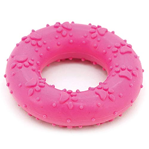 Arquivet Aro termoplástico Rosa para Perros - 7 cm - Juguetes para Perros -...