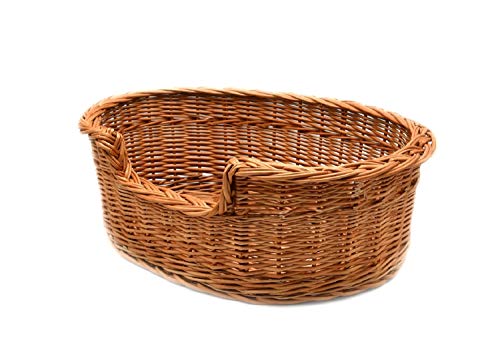 MyBer K5-100-6 Cesta/cama de mimbre para gatos, perros, mascotas (ancho x fondo...