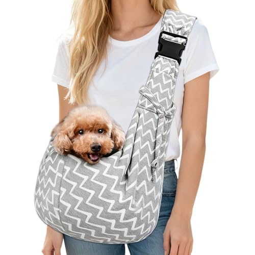 Bolso para Llevar Perros Pequeños y Perro Mediano＜7.5kg Bolso De Hombro para...