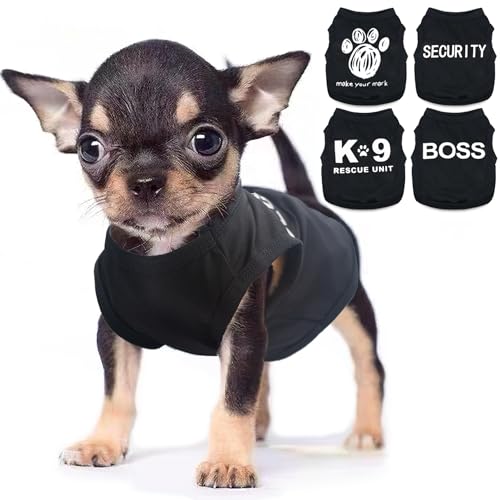 4 Piezas de Ropa de Chihuahua para Perros pequeños, Taza de té de Verano,...