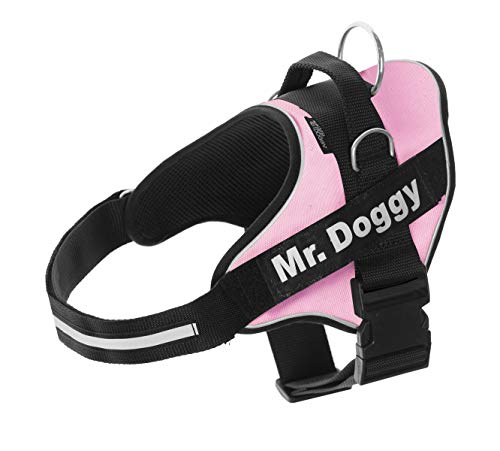 Mr. Doggy Arnés Personalizado para Perros - Reflectante - Incluye 2 Etiquetas...