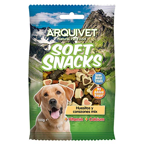 ARQUIVET Soft Snacks Huesitos y Corazones Mix 100 gr para Perro - Snacks,...