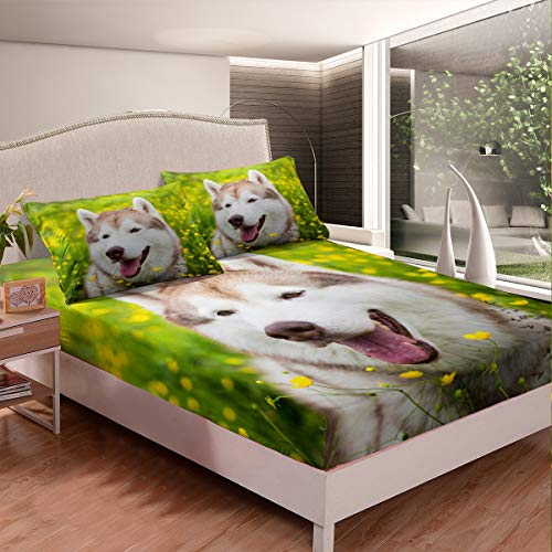 Juego de sábanas con Estampado de Perro, para niños, niñas, Adolescentes,...