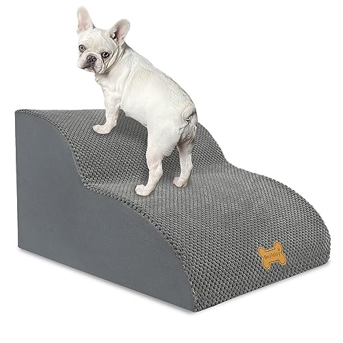 Nepfaivy Escalera para Perros Pequeños - Rampa Antideslizante para Perros,...
