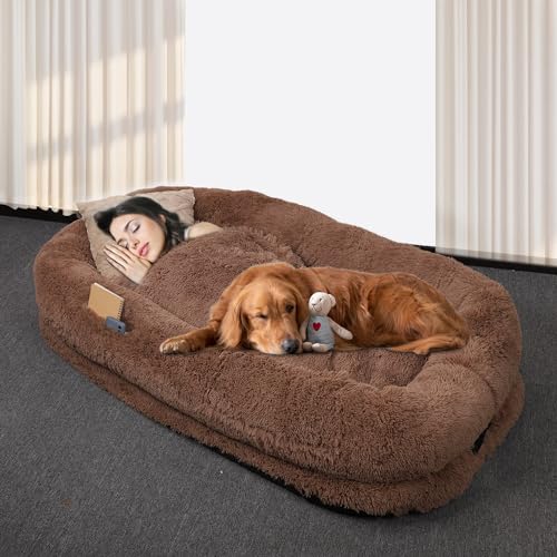 PEUTIER Cama para Perro Humano, 185x120x30cm Cama Perro Humano para Perros...
