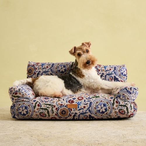 Rosewood x Joules - Sofá Cama para Perros pequeños, Acolchado Grueso, Base...