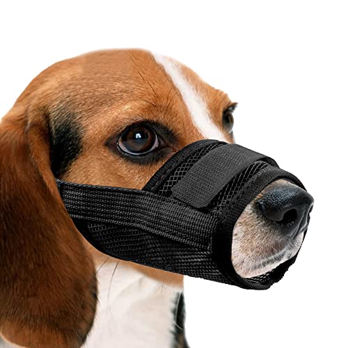 YAODHAOD YAHOO Bozales de Boca de Perro Transpirable de Malla de Nylon,Cubierta...