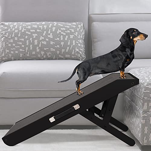 Rampa para Perros pequeños o Grandes - Ajustable 18-53 cm - para Cama y sofá -...