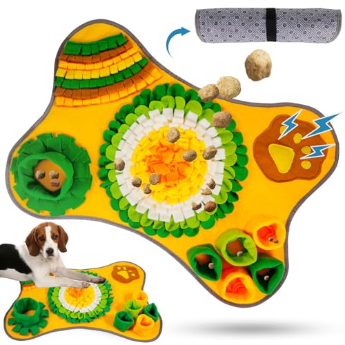 POWZOO Alfombra Olfativa Perros,Alfombra Olfato Perro,Estera de Alimentación...