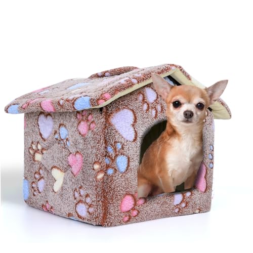 Nobleza Casa para Perro pequeños, Cama para Gato con colchón extraíble,...