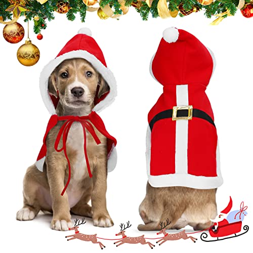 Nobleza Navidad Ropa para Perros Pequeño, Disfraz Gato de Navidad Papá Noel,...